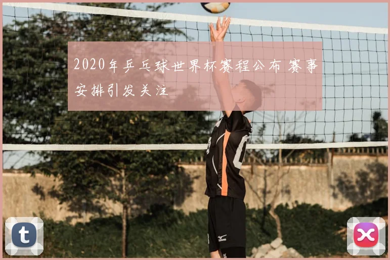 2020年乒乓球世界杯赛程公布 赛事安排引发关注
