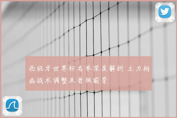 西班牙世界杯名单深度解析 主力构成战术调整及晋级前景